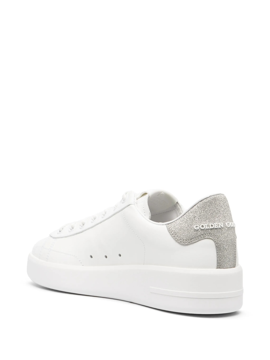 Sneakers Golden Goose star albi din piele si pvc - Img 3
