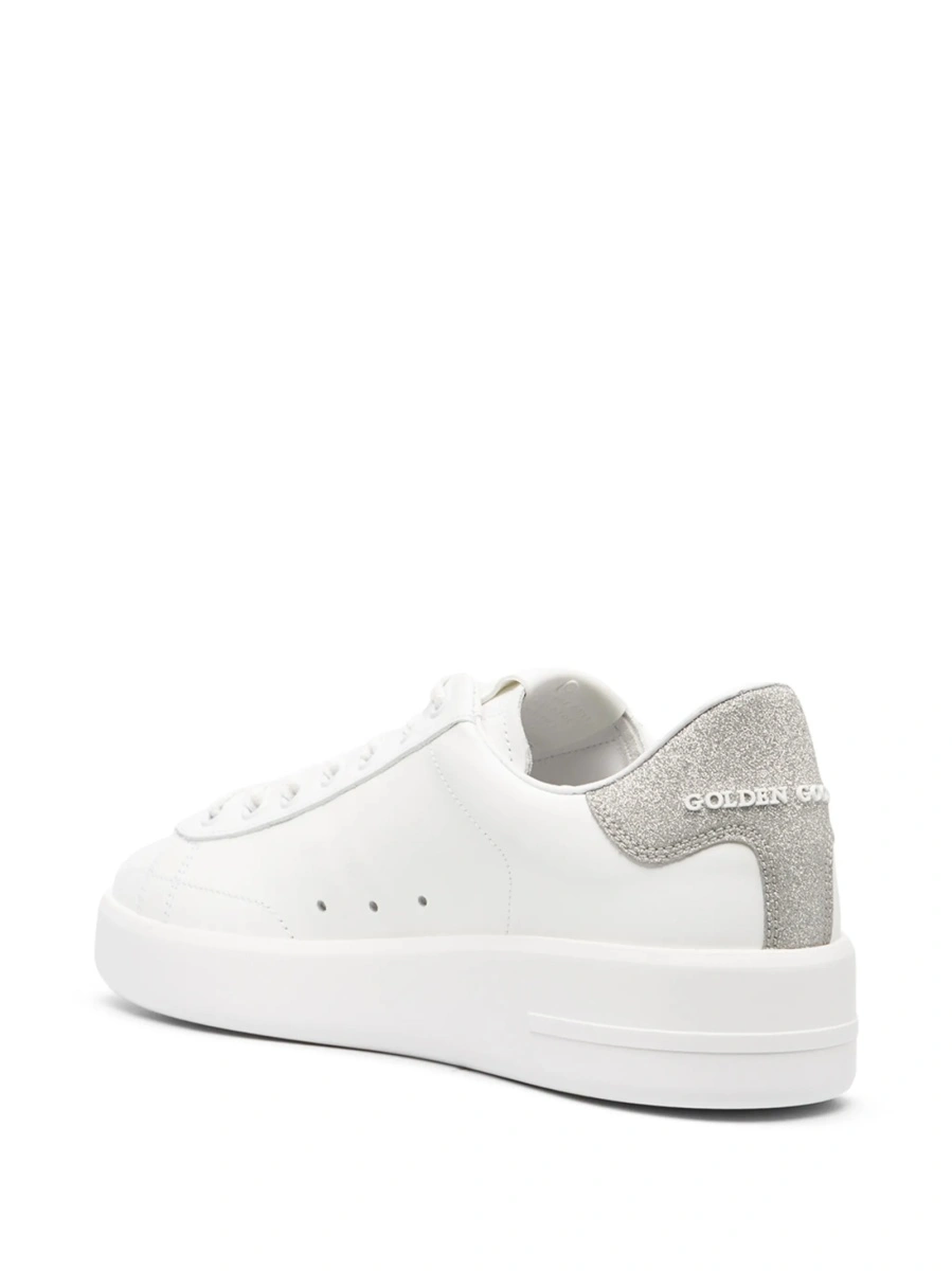 Sneakers Golden Goose star albi din piele si pvc - Img 3