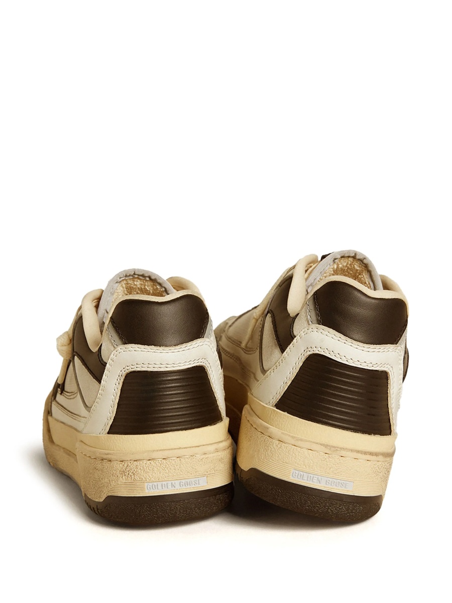 Sneakers Golden Goose star albi din piele - Img 4