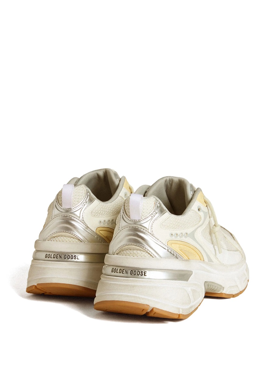 Sneakers Golden Goose star albi din polyester - Img 4