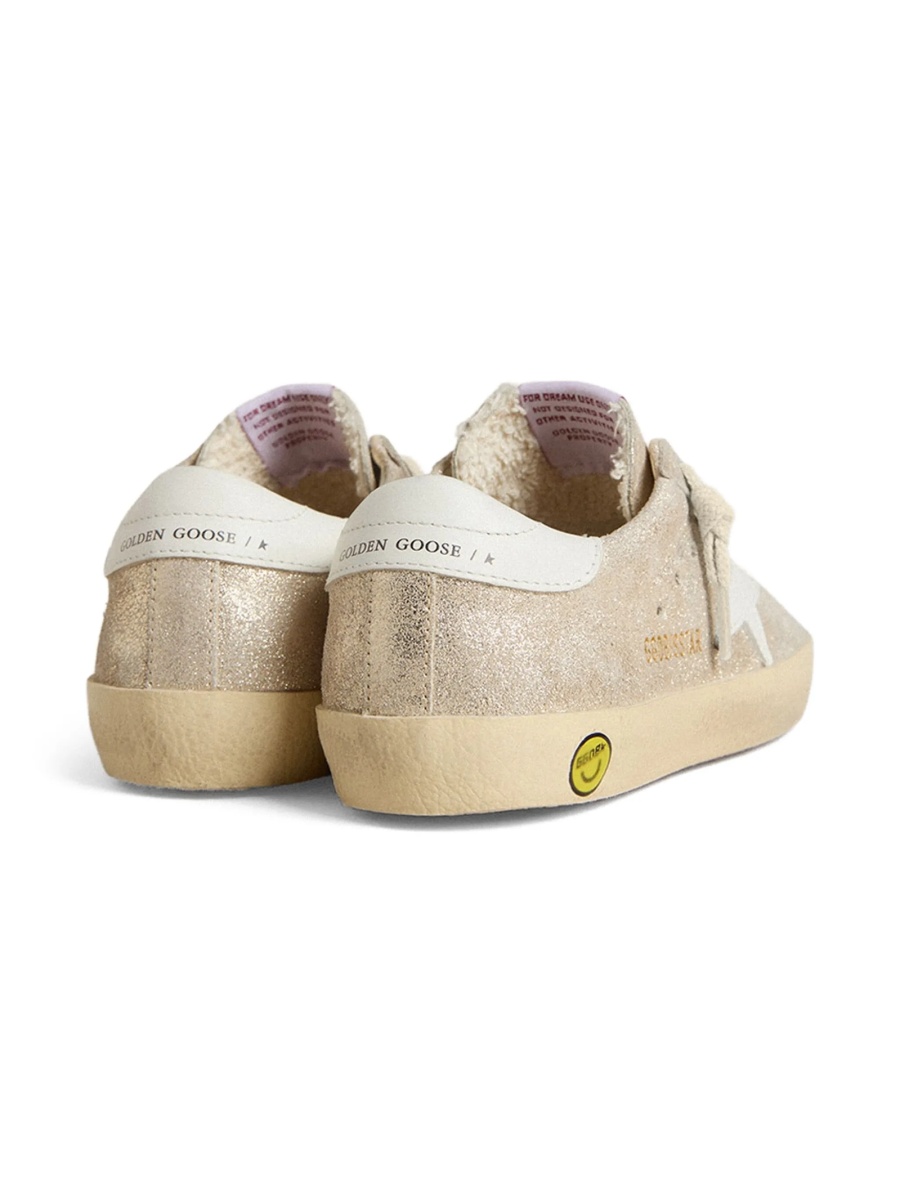 Sneakers Golden Goose star aurii din piele - Img 2
