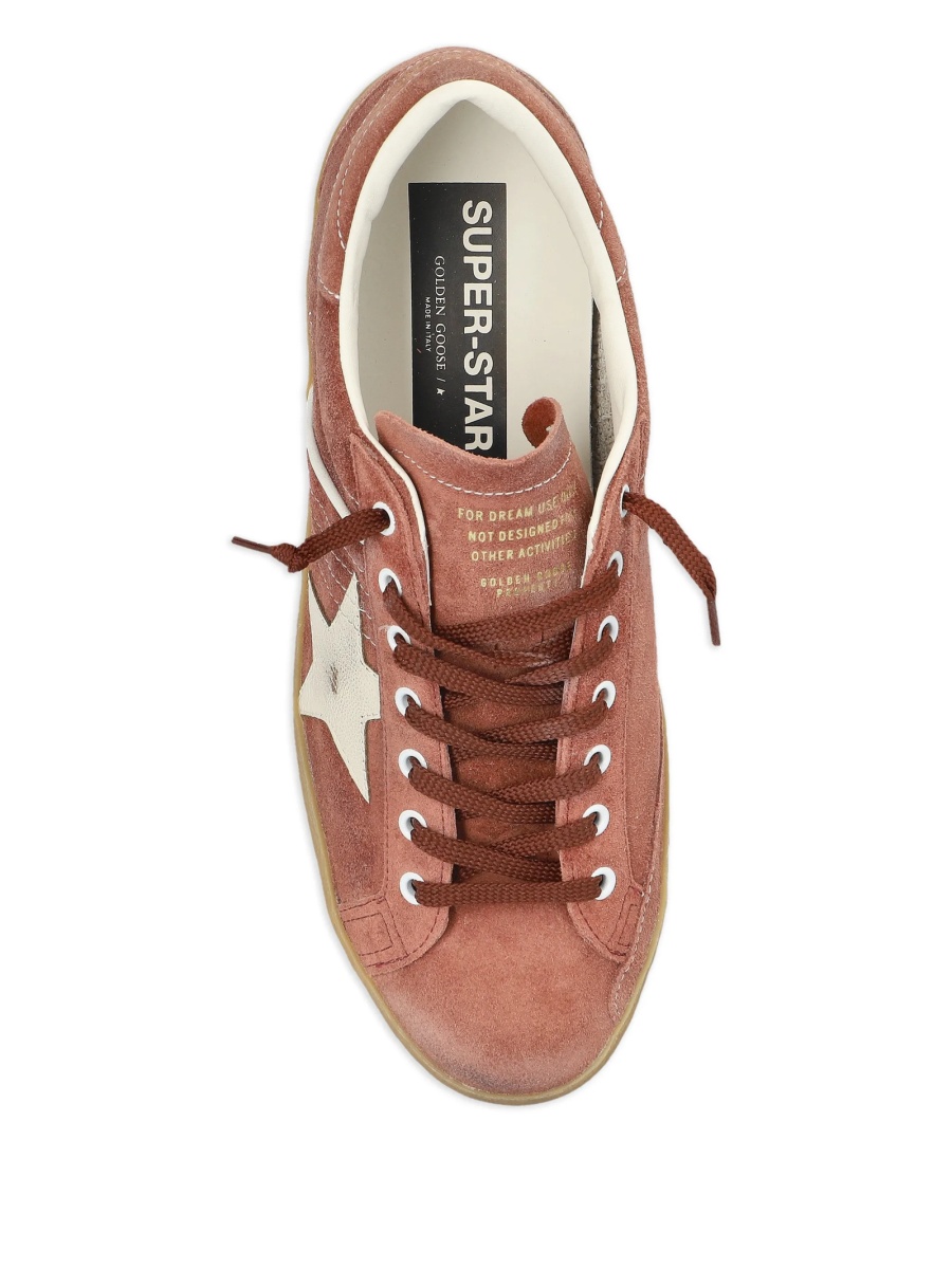 Sneakers Golden Goose star maro din piele intoarsa - Img 4