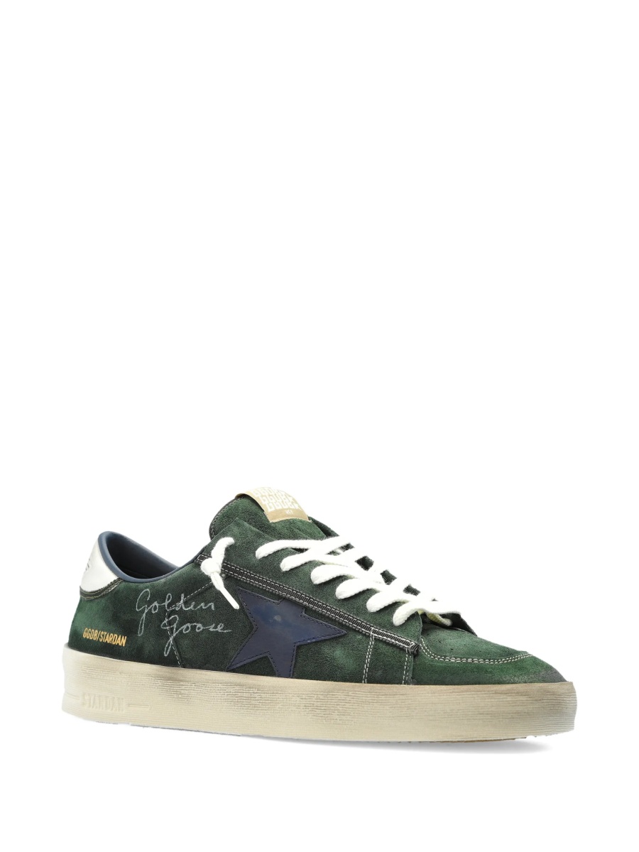 Sneakers Golden Goose stardan verzi din piele - Img 2