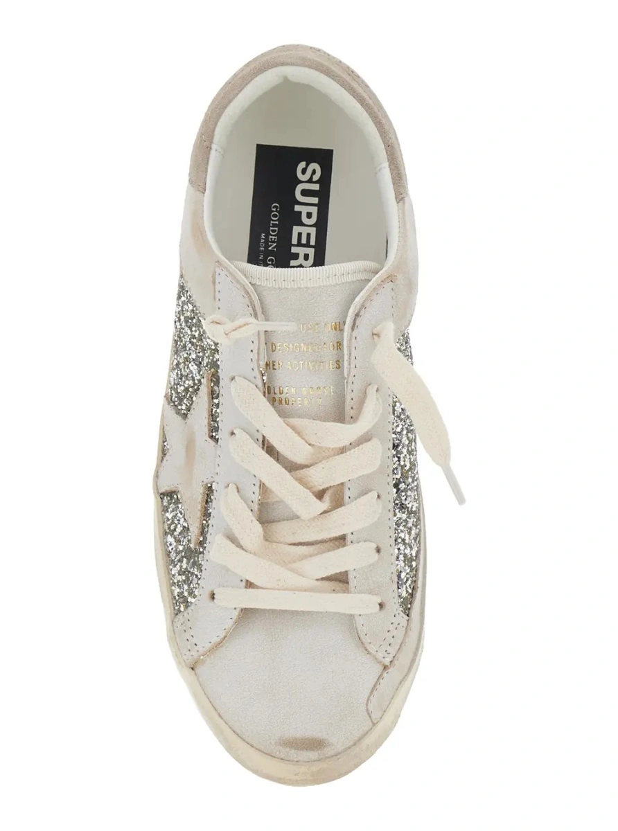 Sneakers Golden Goose 'Superstar' bej din piele intoarsa - Img 4
