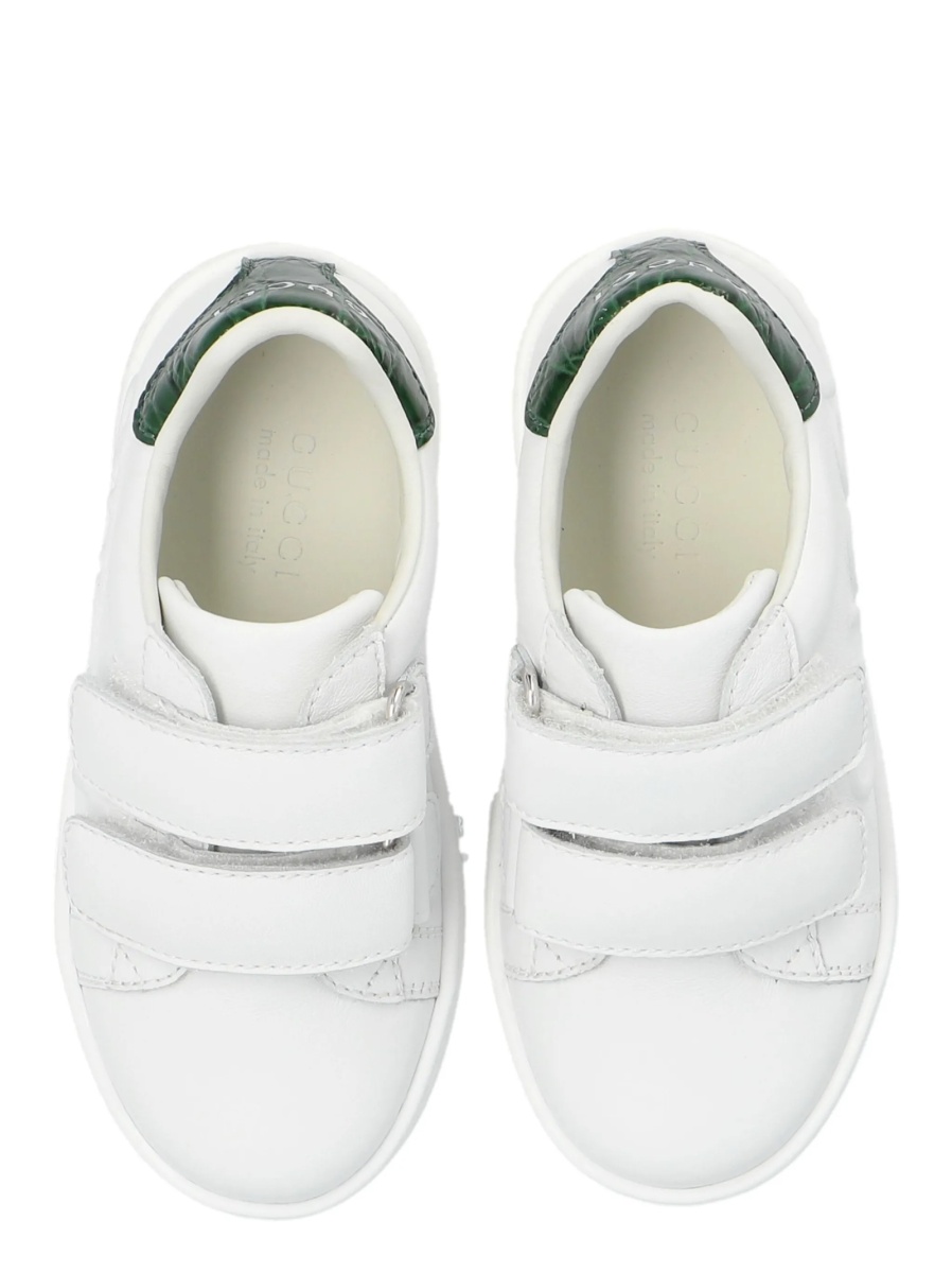 Sneakers Gucci albi din piele - Img 4