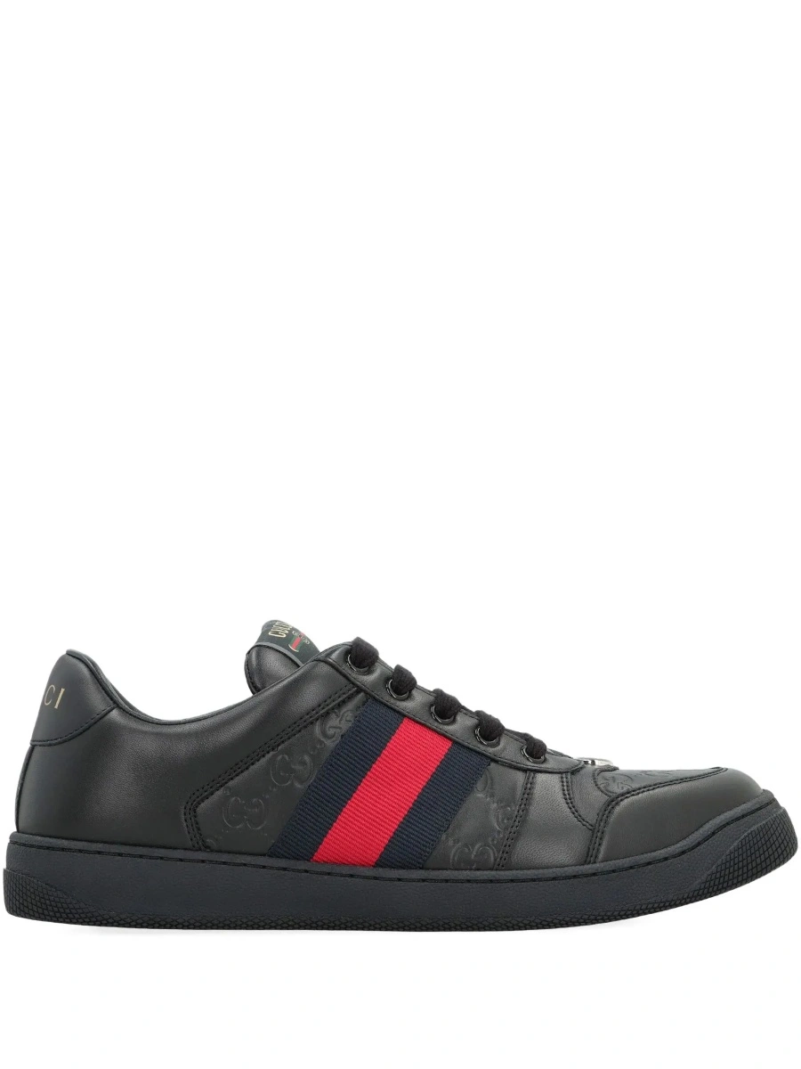 Sneakers Gucci negri din piele 'Screener' - Img 8