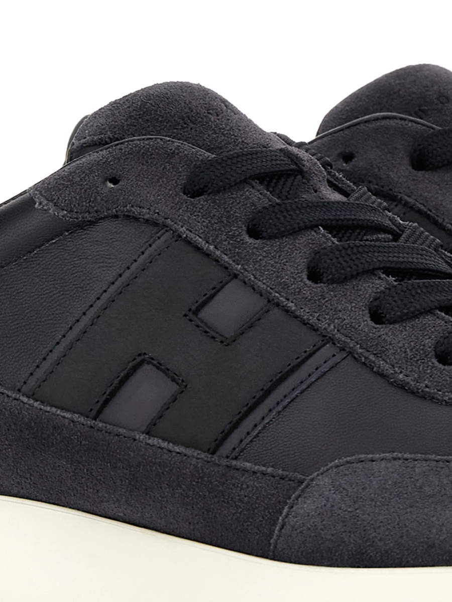 Sneakers Hogan albastri din piele - Img 4