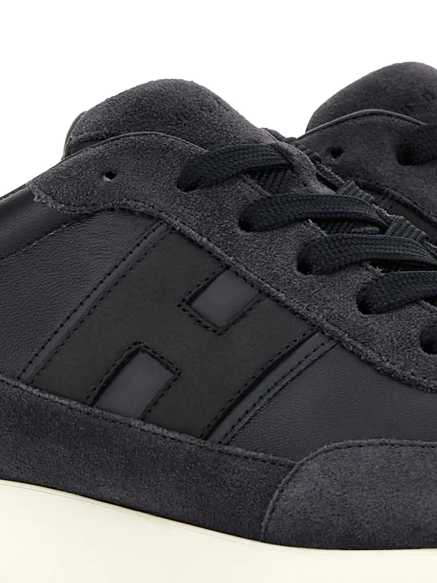 Sneakers Hogan albastri din piele - Img 4