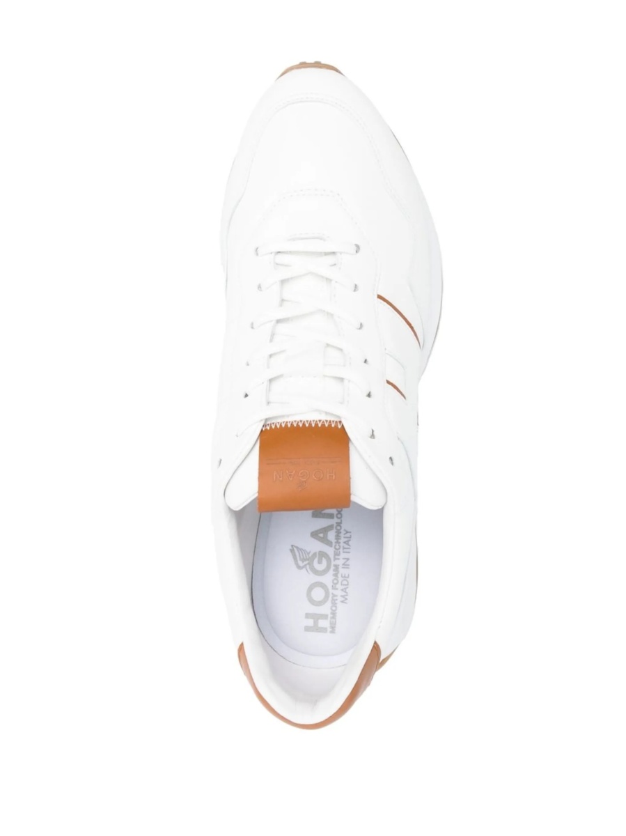 Sneakers Hogan albi din piele - Img 4