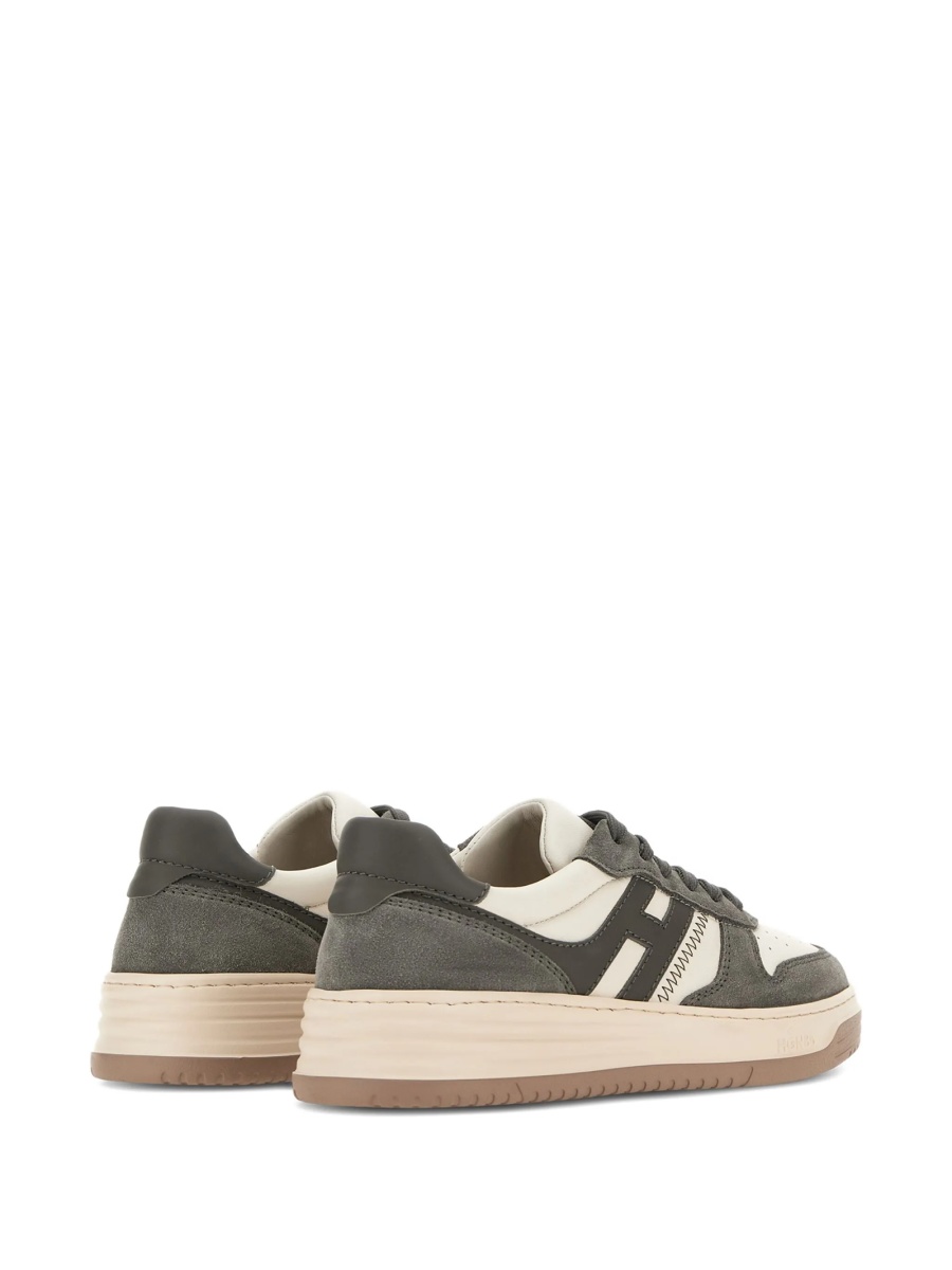Sneakers Hogan gri din piele - Img 3