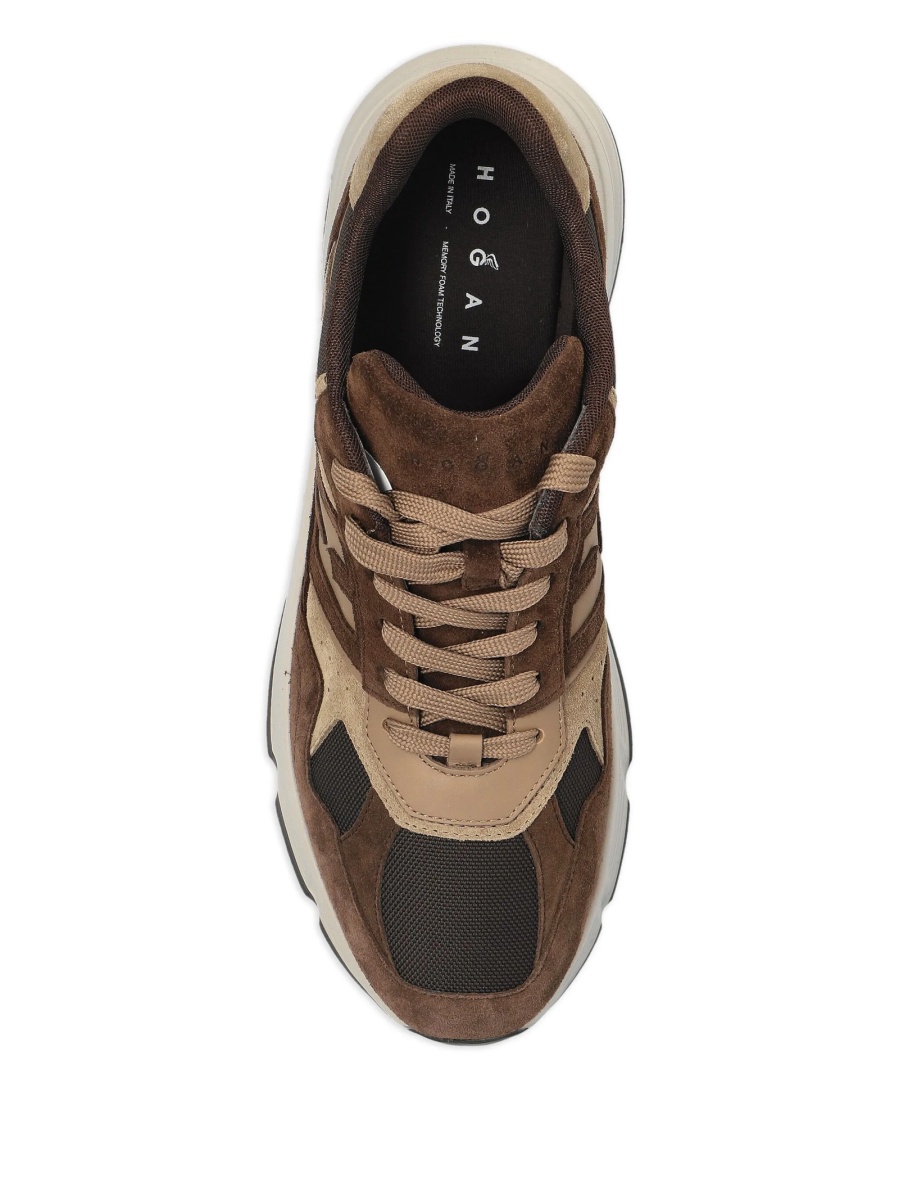 Sneakers Hogan maro din piele intoarsa - Img 4