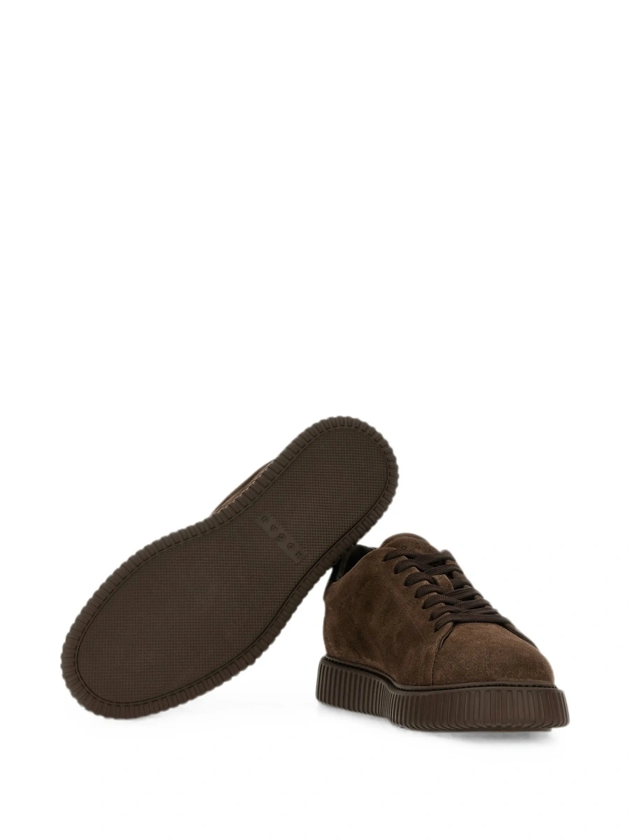 Sneakers Hogan maro din piele intoarsa - Img 5