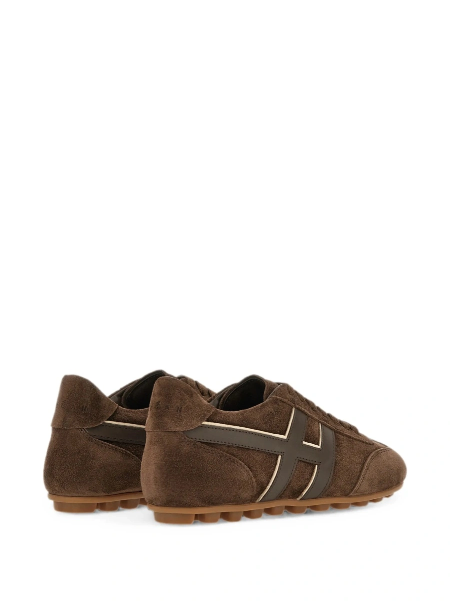 Sneakers Hogan maro din piele intoarsa - Img 4