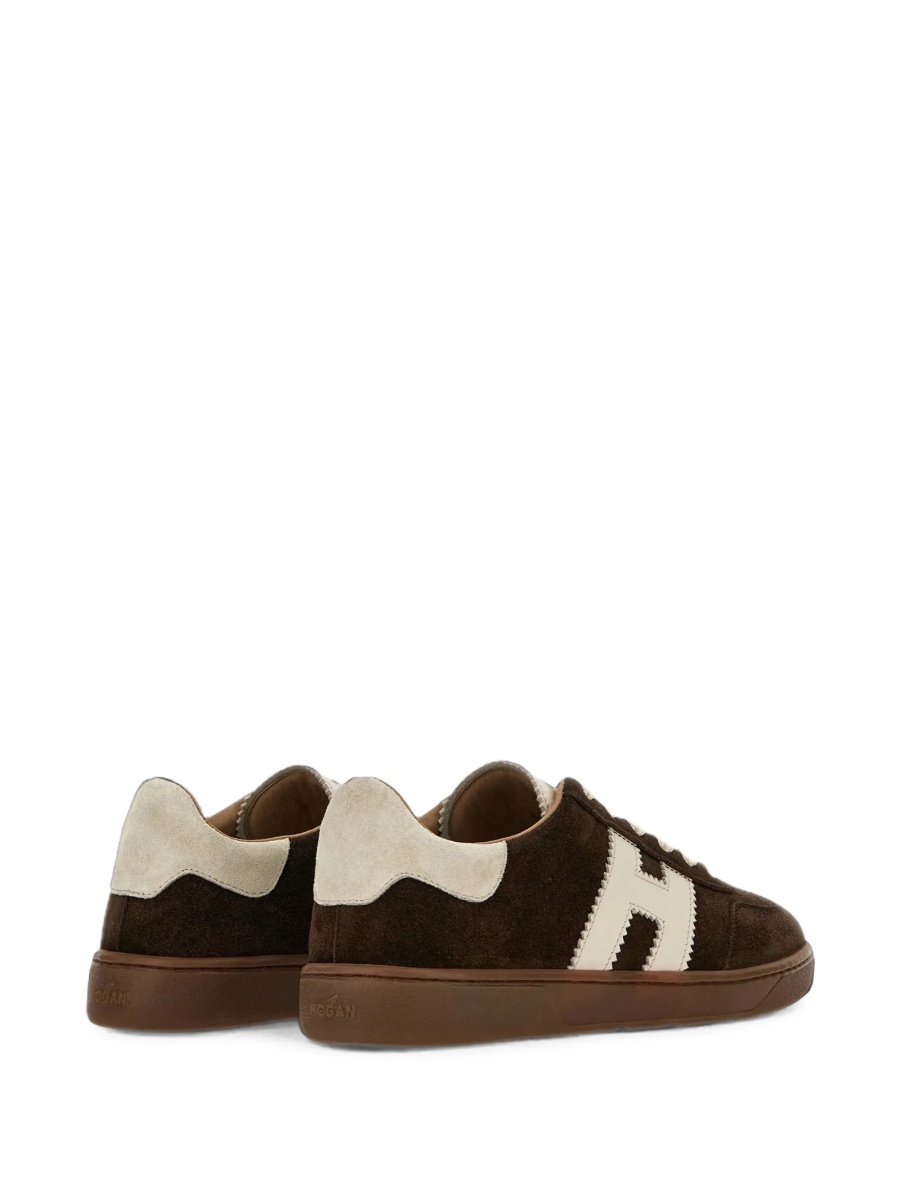 Sneakers Hogan maro din piele intoarsa - Img 4