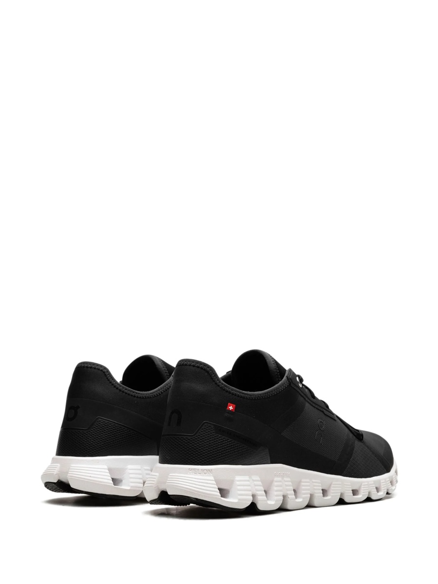 Sneakers Hogan negri din material textil - Img 3