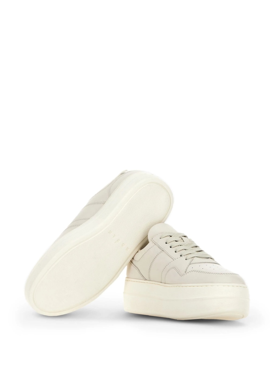 Sneakers Hogan neutri din piele - Img 4