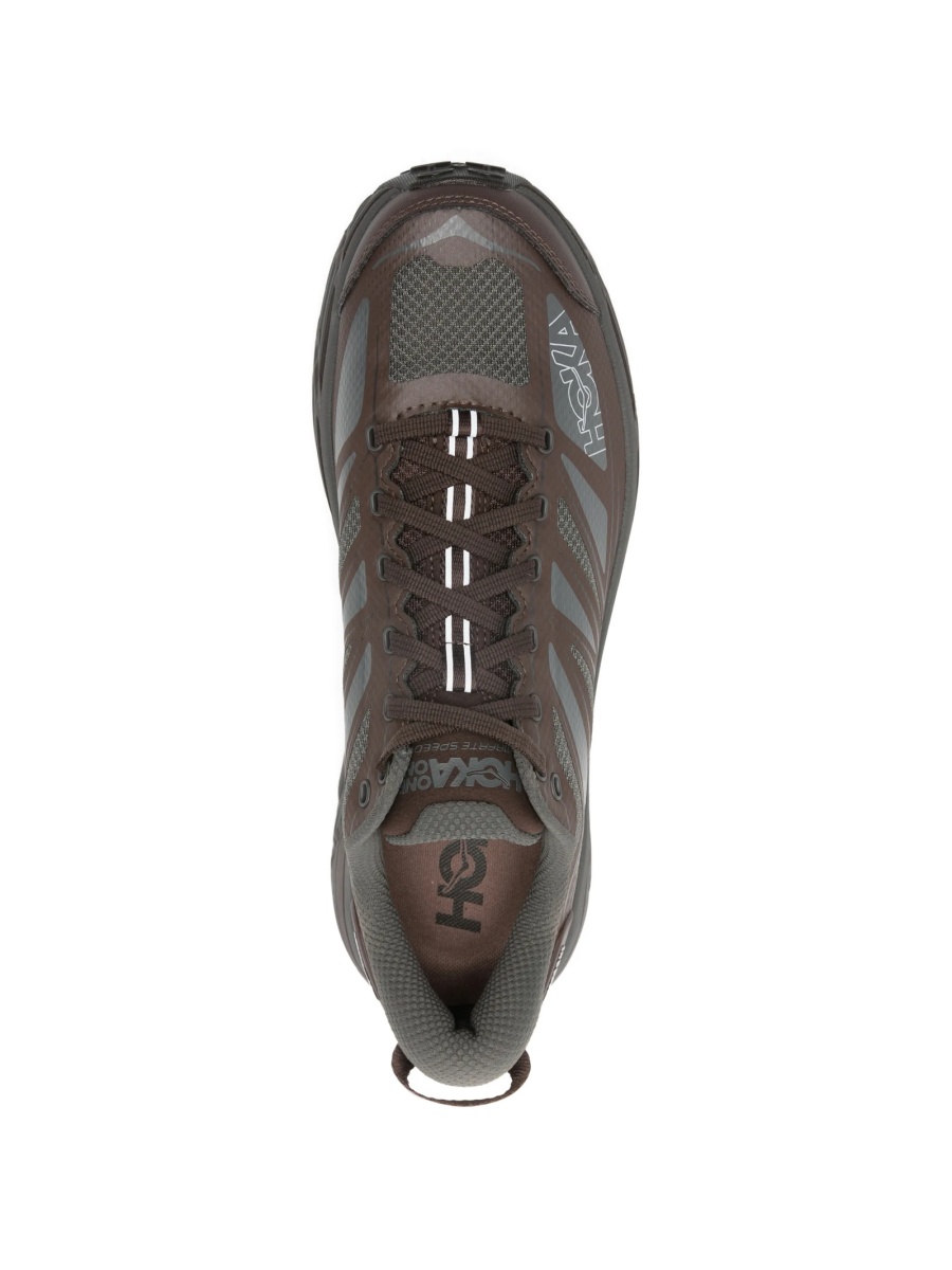 Sneakers Hoka One One maro din material textil - Img 4