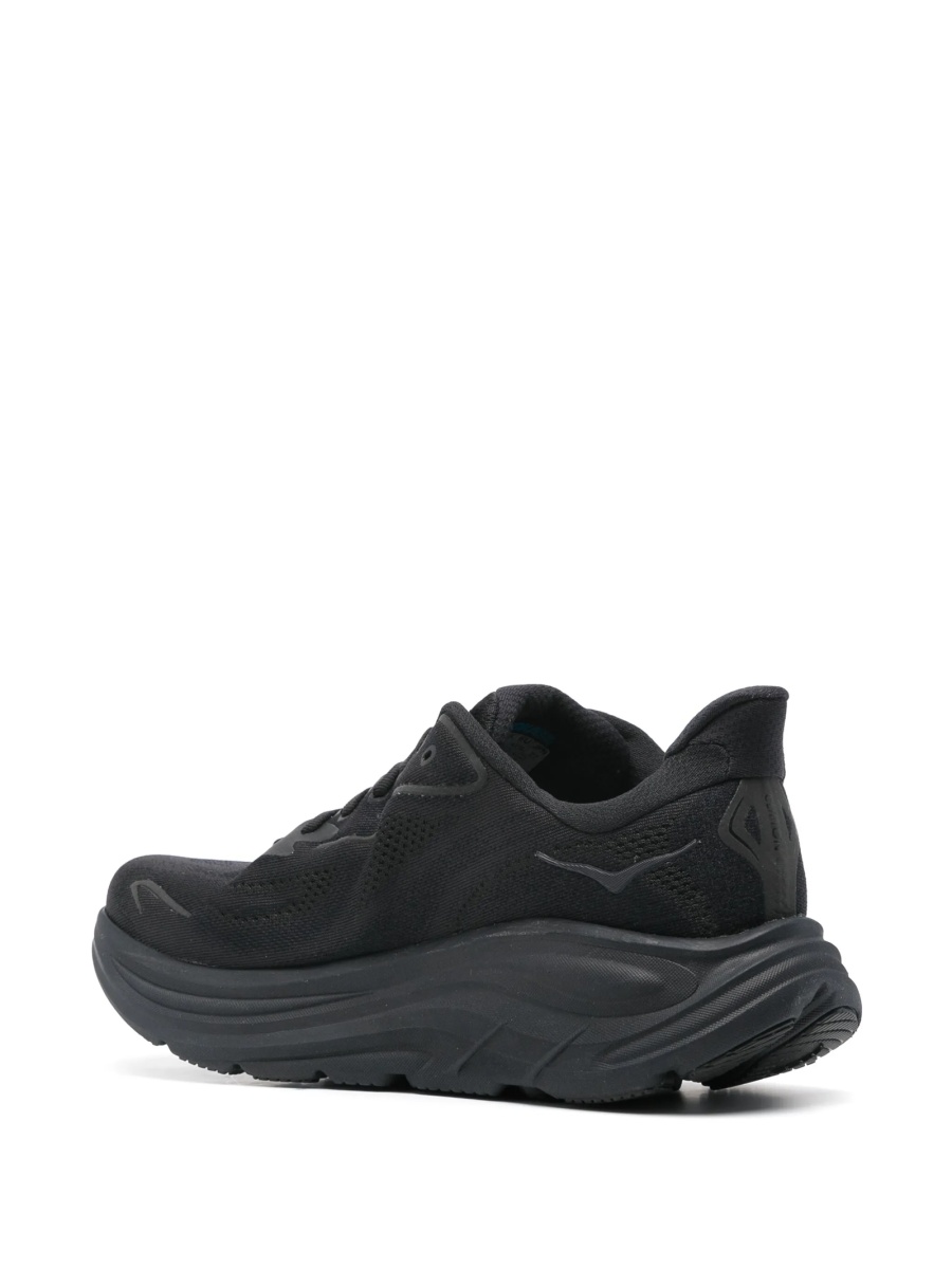 Sneakers Hoka One One negri din material textil - Img 3