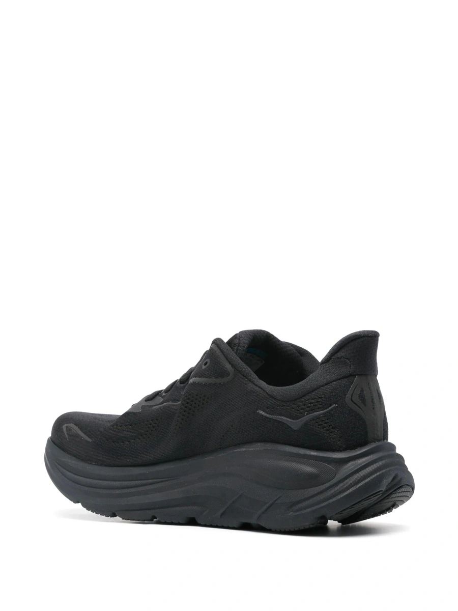 Sneakers Hoka One One negri din material textil - Img 3