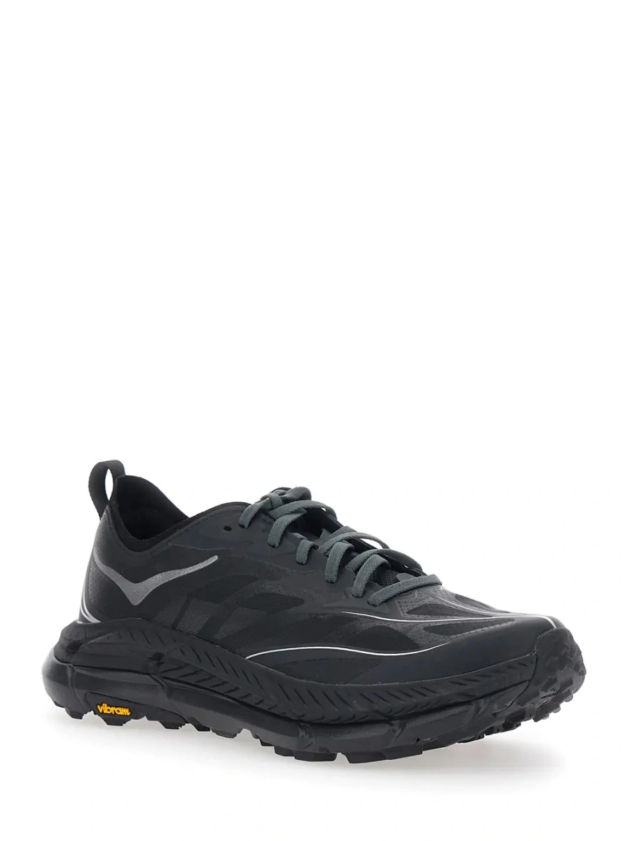 Sneakers Hoka One One negri din tesatura tehnica - Img 2