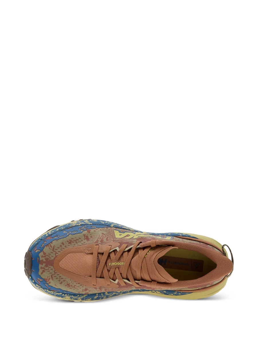 Sneakers Hoka One One portocalii din material textil si poliuretan - Img 4