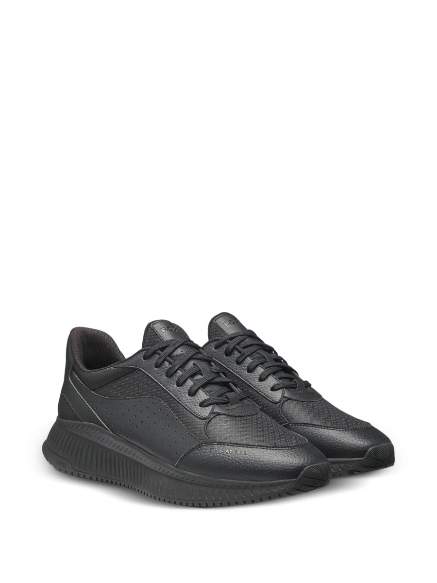 Sneakers Hugo Boss negri din poliamida si poliester reciclat - Img 2