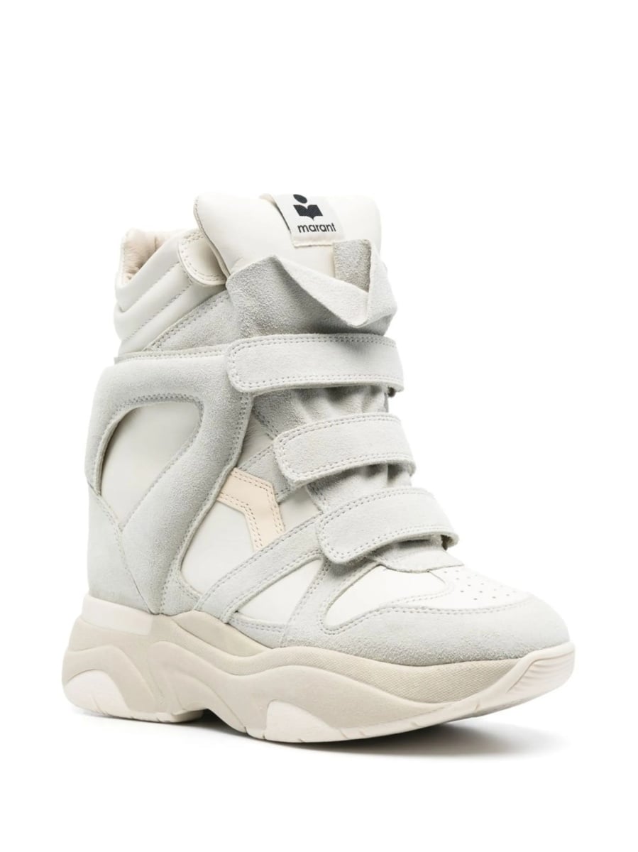 Sneakers Isabel Marant albi din piele - Img 2