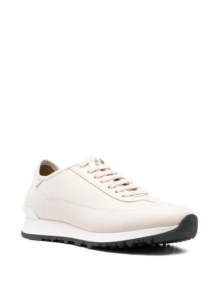 Sneakers JOHN LOBB albi din piele - Img 2