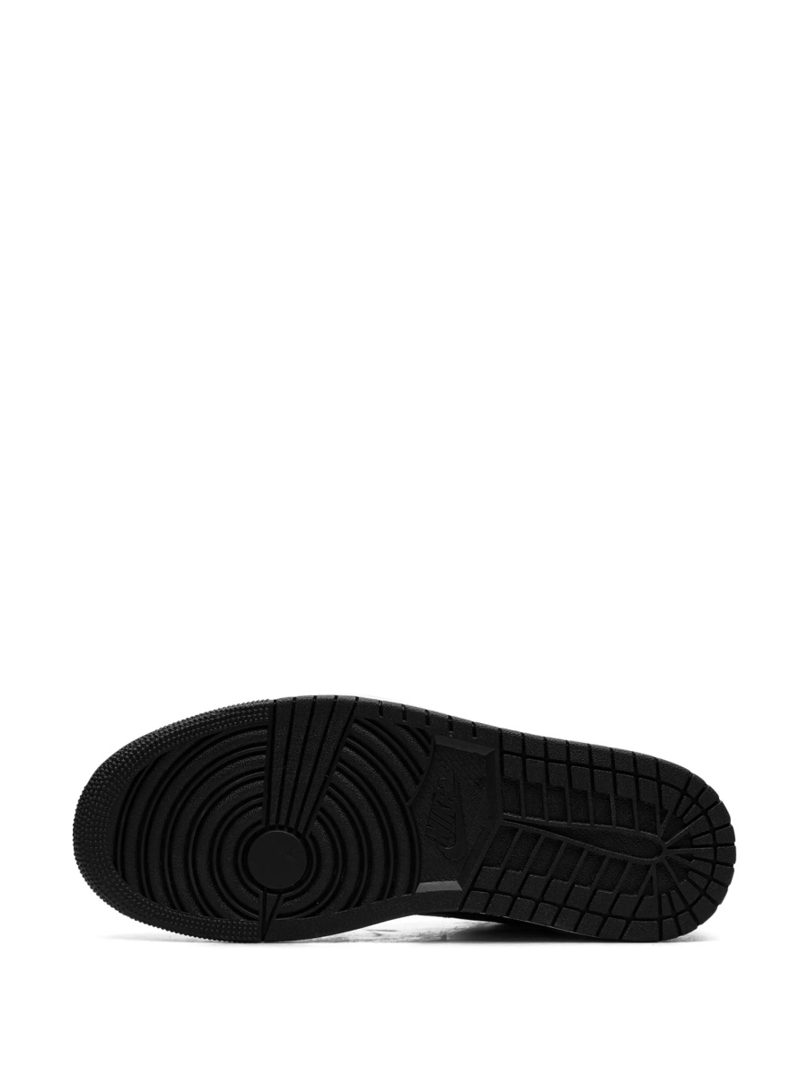 Sneakers Jordan air jordan 1 albi din material textil si piele - Img 4