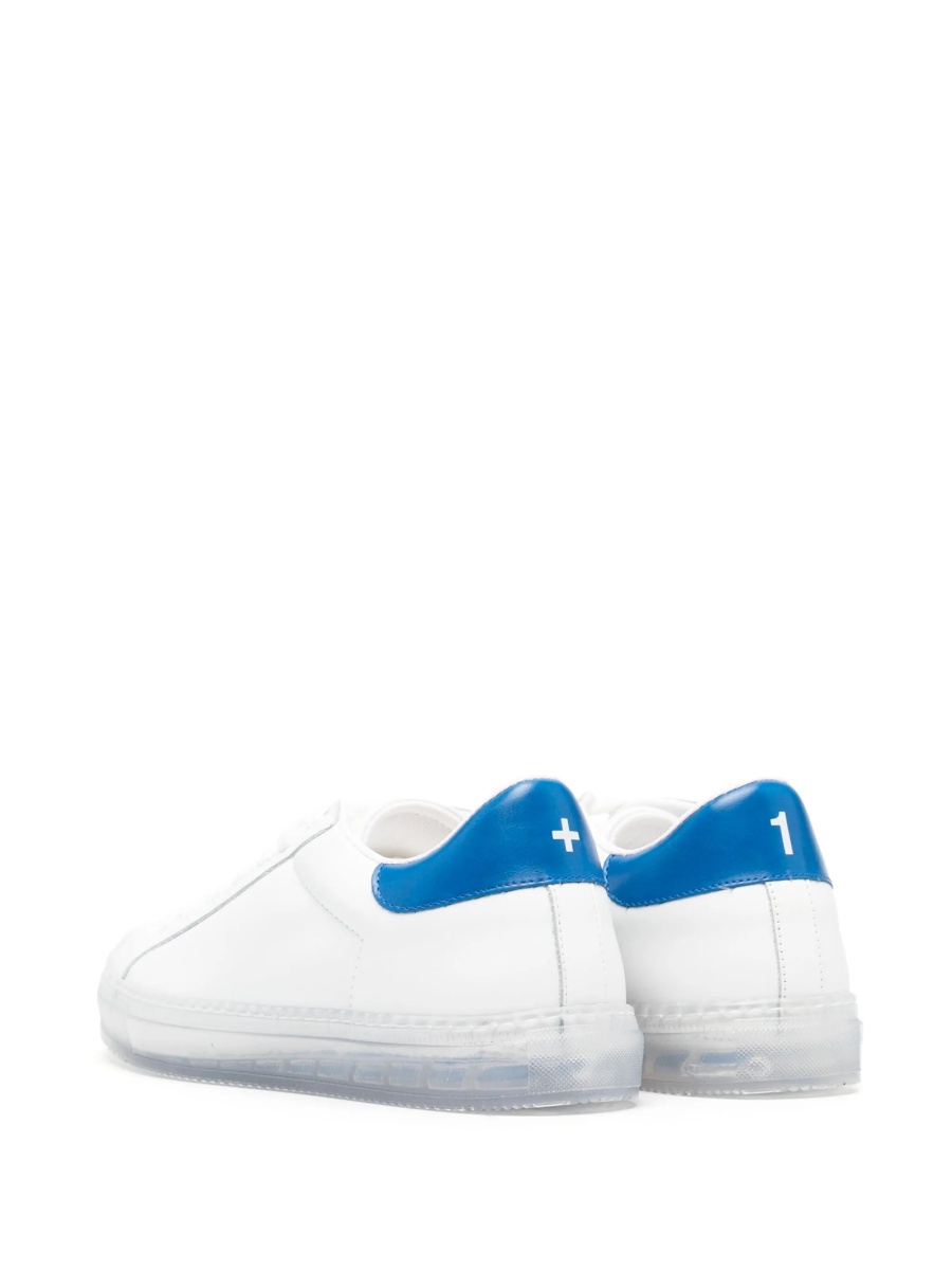 Sneakers KITON albi din piele - Img 3