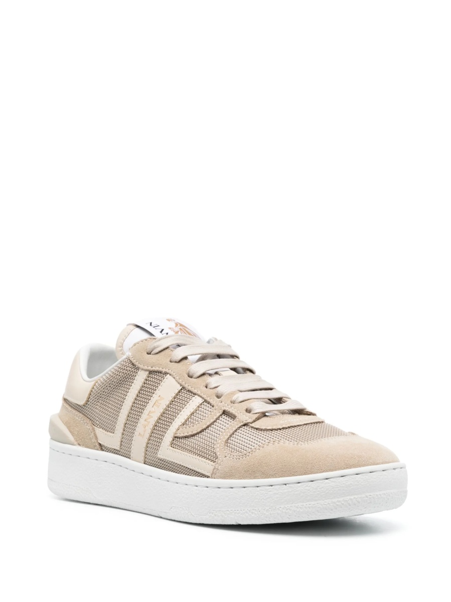 Sneakers Lanvin neutri din piele si material textil - Img 2