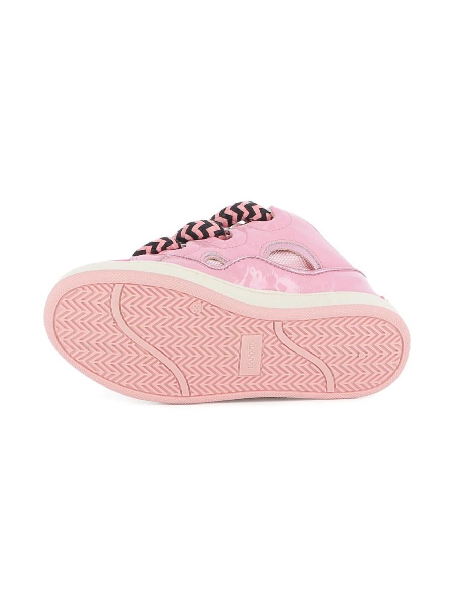 Sneakers Lanvin roz din piele - Img 4