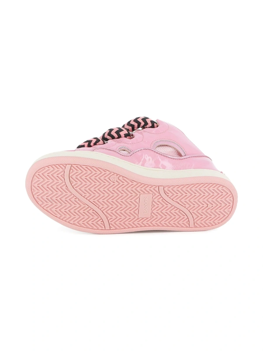 Sneakers Lanvin roz din piele - Img 4