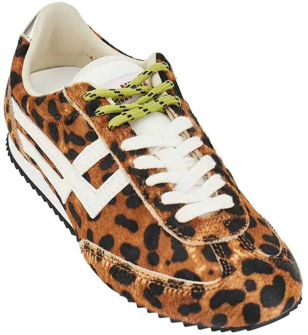 Sneakers Leo-print calf-hair 'Racer 77' sneakers - Img 2