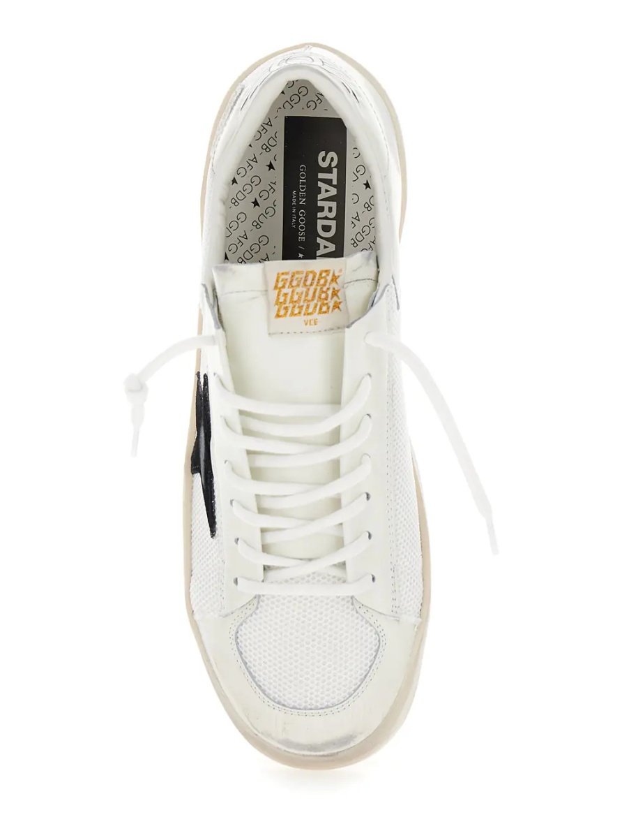 Sneakers Low Sneakers 'Stardan' with Star Patch in Leather and Tech Fabric White Men - Img 4