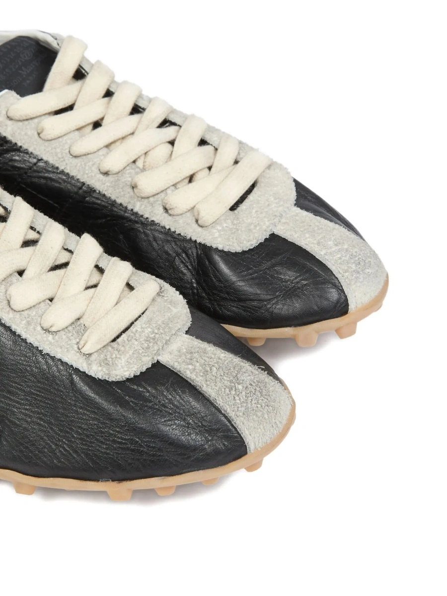 Sneakers Maison Margiela negri din piele - Img 7