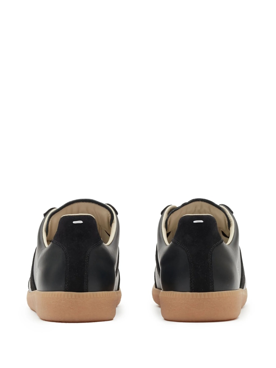 Sneakers Maison Margiela replica negri din piele - Img 3
