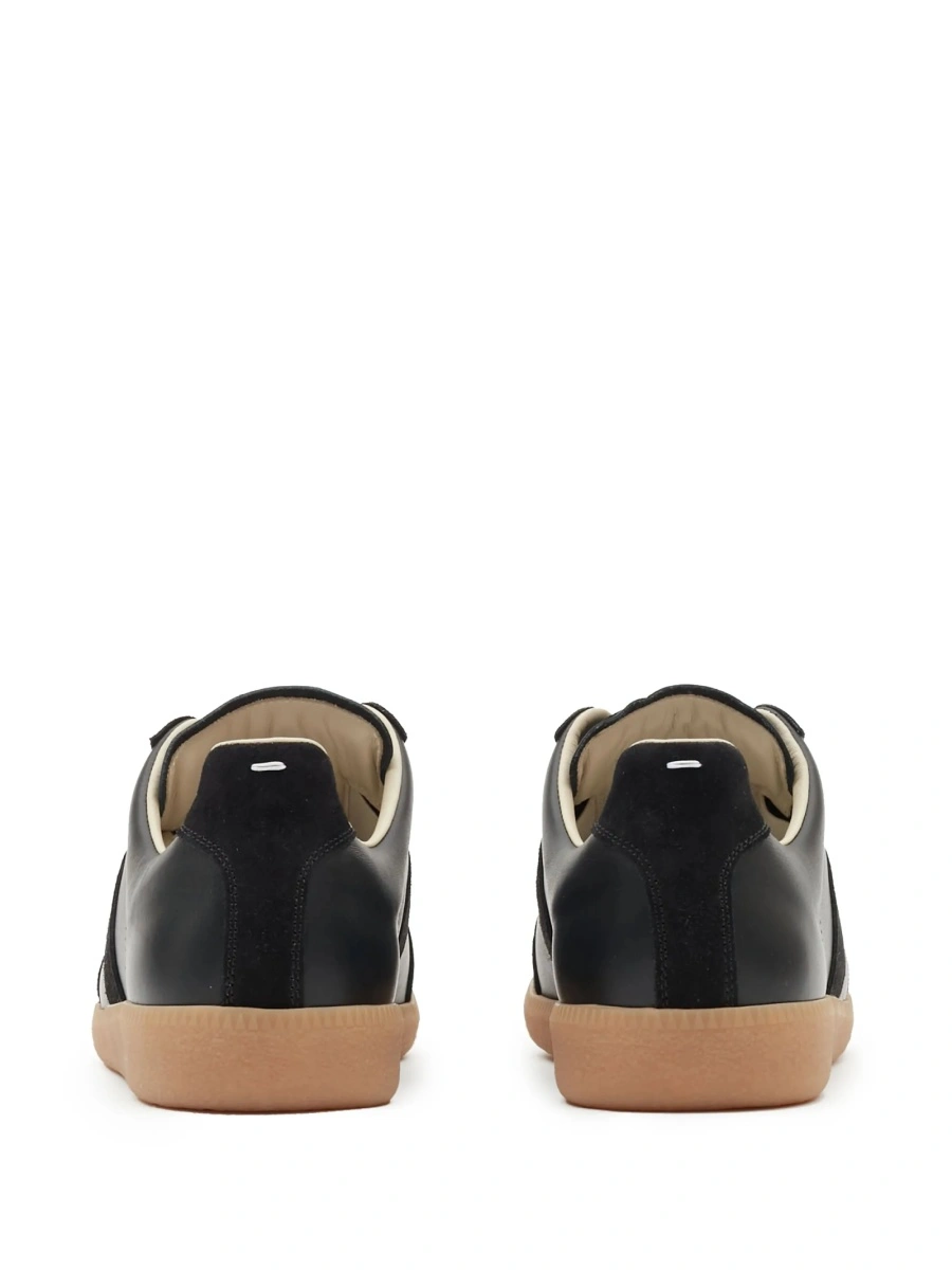 Sneakers Maison Margiela replica negri din piele - Img 3