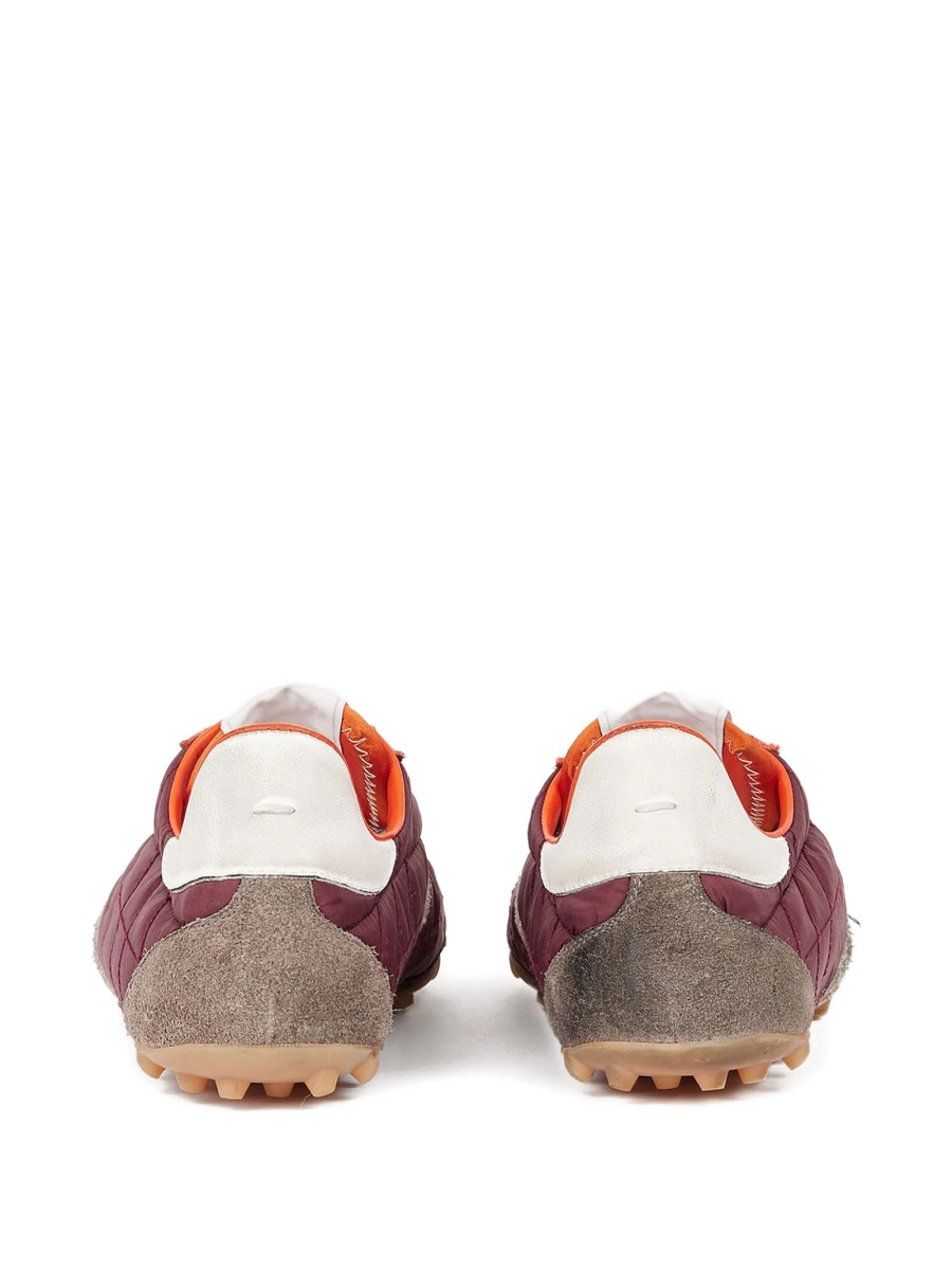 Sneakers Maison Margiela rosii din polyester si piele intoarsa - Img 3