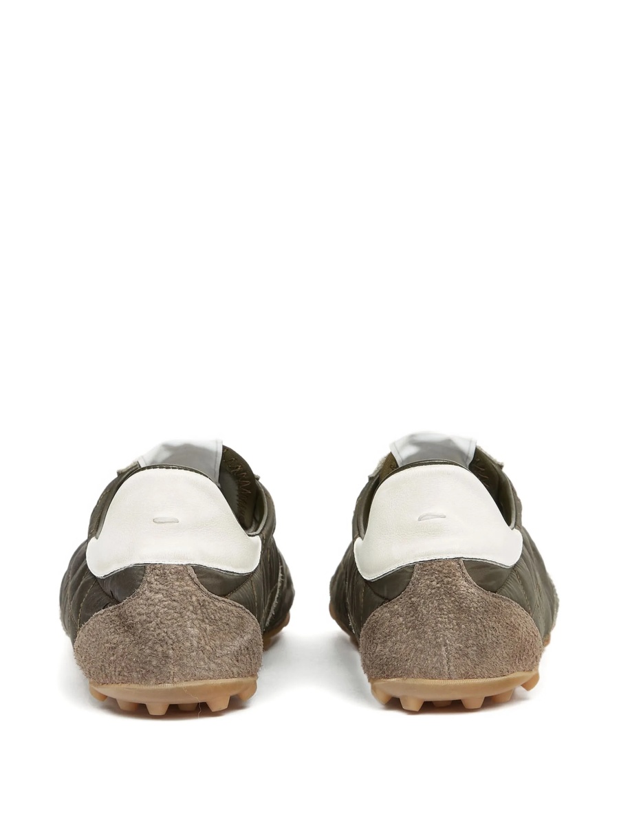 Sneakers Maison Margiela verzi din polyester si piele intoarsa - Img 3