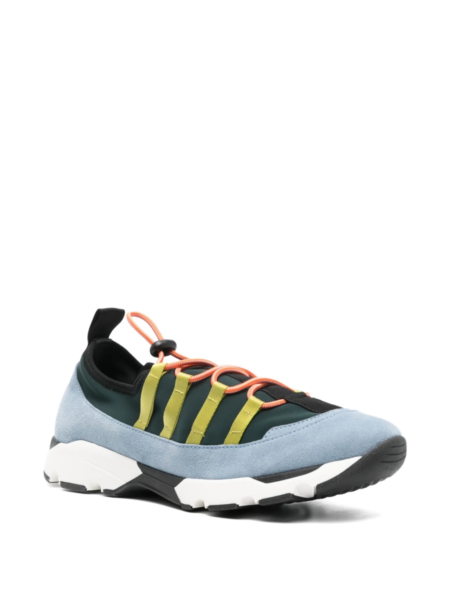 Sneakers Marni albastri din piele intoarsa si material textil - Img 5