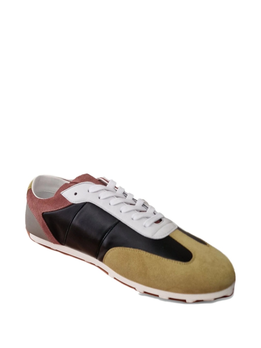 Sneakers Marni negri din piele intoarsa si piele - Img 2