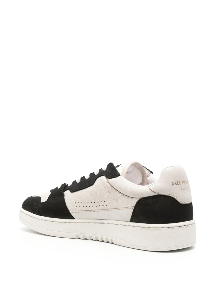 Sneakers Men's Black and Beige Leather Logo 'Dice Lo' Bicolor Sneakers - Img 6