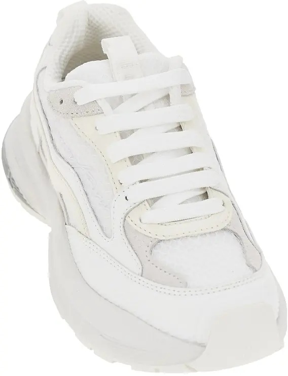 Sneakers Mesh sneakers with leather details - Img 2
