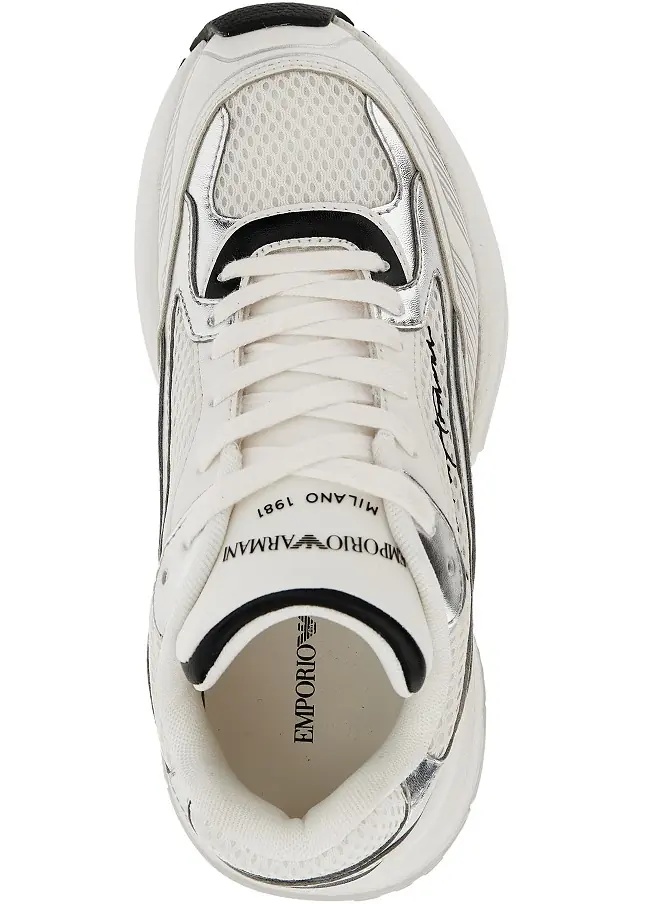 Sneakers Mesh sneakers with leather details - Img 4