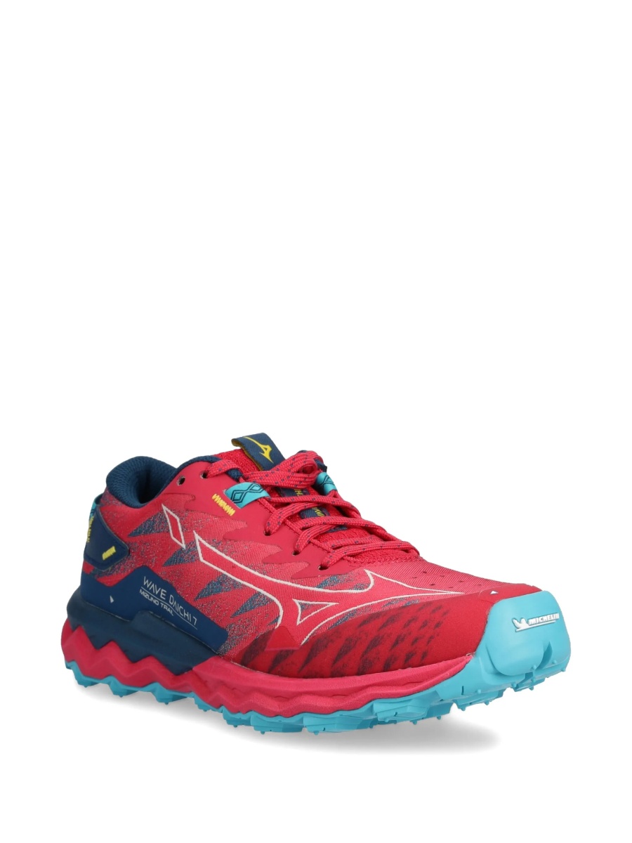 Sneakers Mizuno rosii din material textil - Img 2