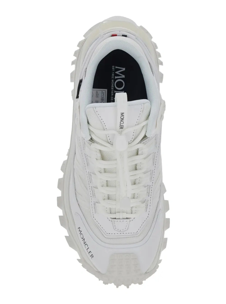 Sneakers Moncler 'Trailgrip' albi din piele - Img 4