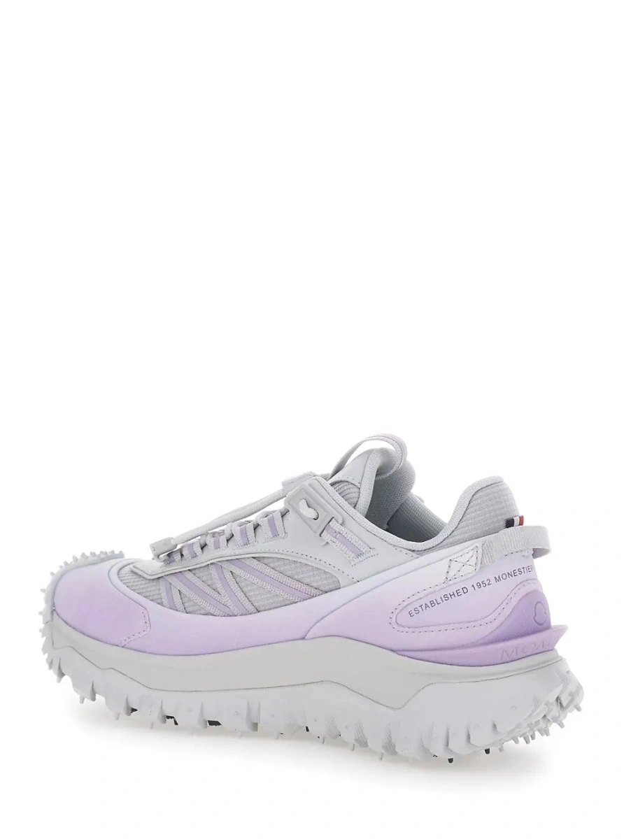 Sneakers Moncler 'Trailgrip' gri din piele - Img 3