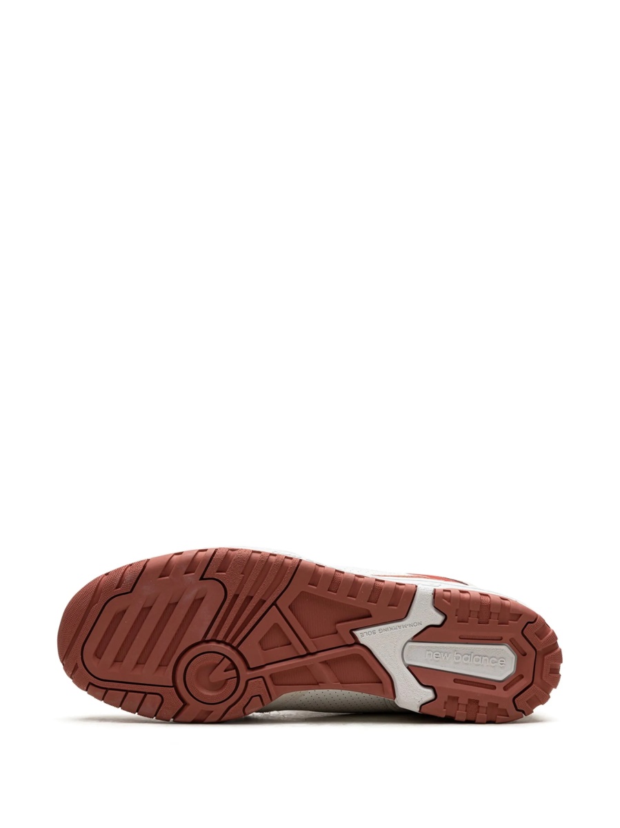 Sneakers New Balance 550 neutri din piele intoarsa si material textil - Img 4