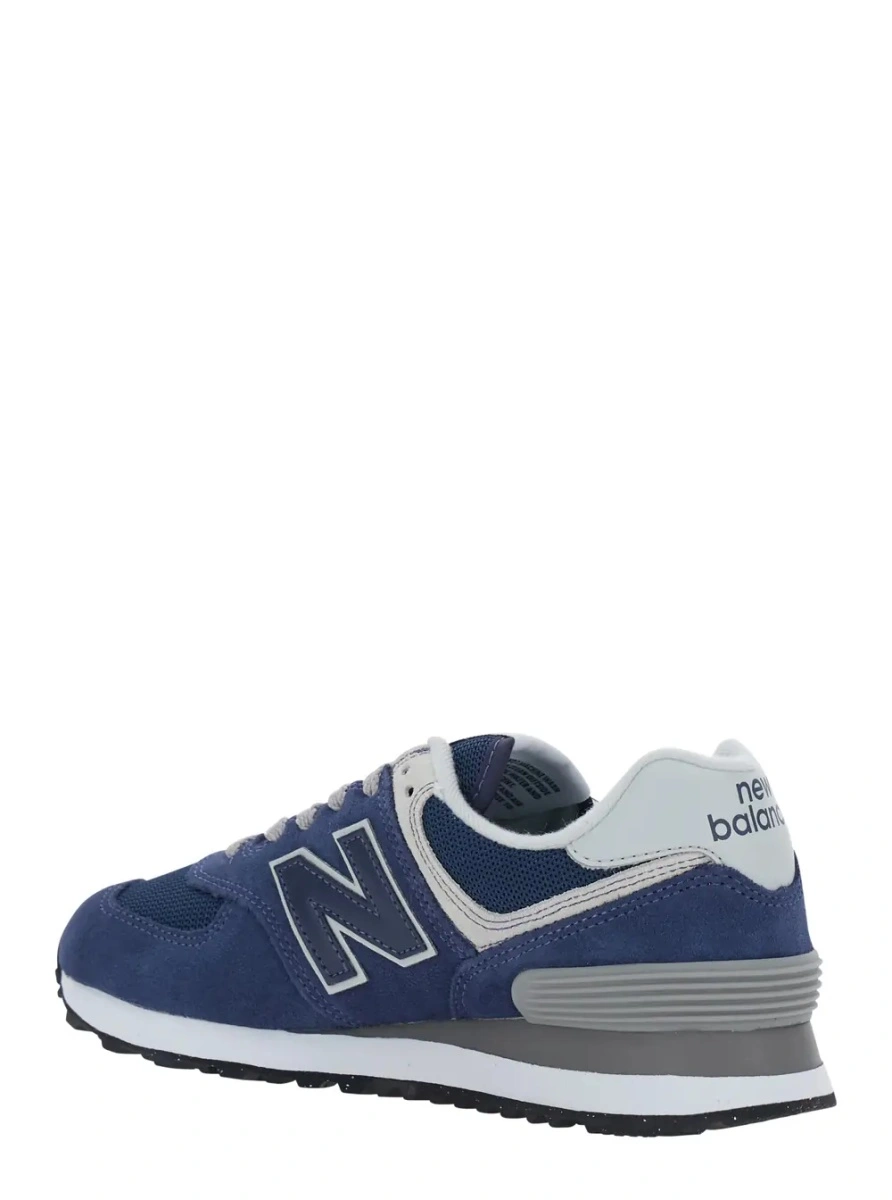 Sneakers New Balance albastri din piele si material textil - Img 3